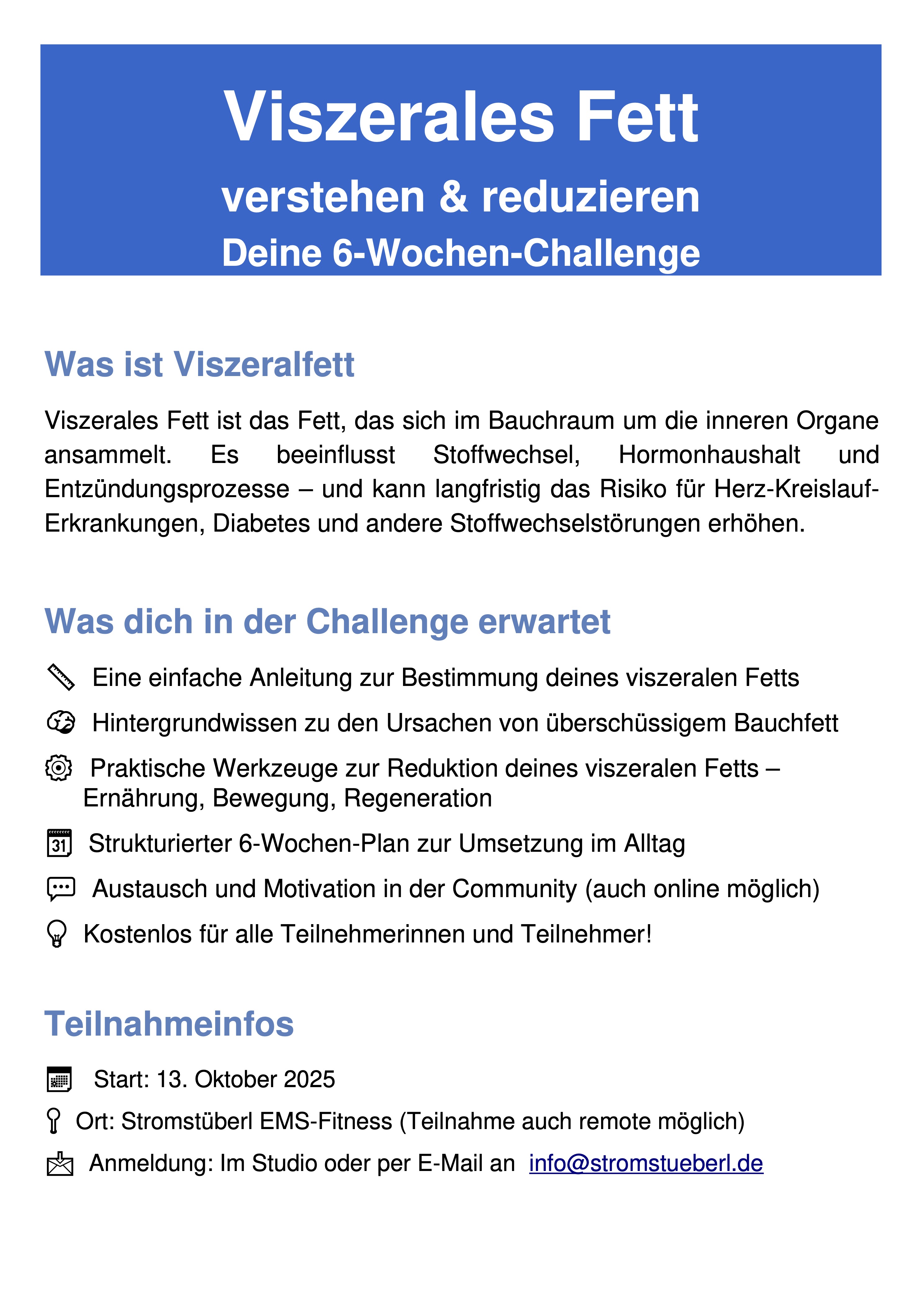Viszeralfett-Challenge